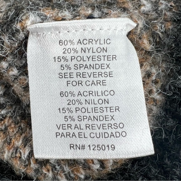 Joseph A Women's Tan Slate Plaid V-Neck Pullover Sweater Size Large - Picture 5 of 5